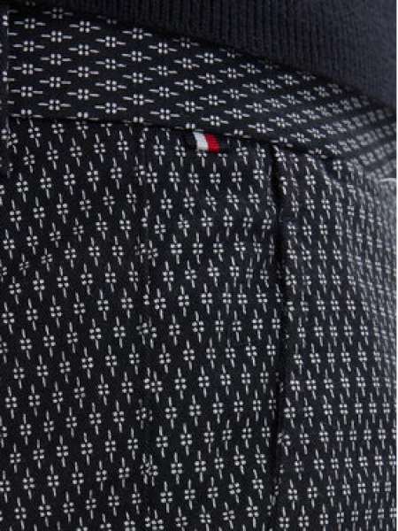 Tommy Hilfiger Kratke hlače iz tkanine Dover Print Mornarsko modra