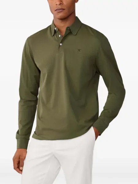 Lung tricou polo Hackett London verde