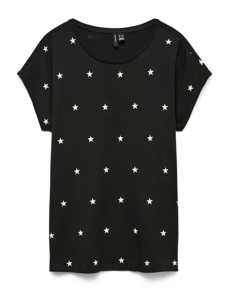 VERO MODA Tricou negru alb