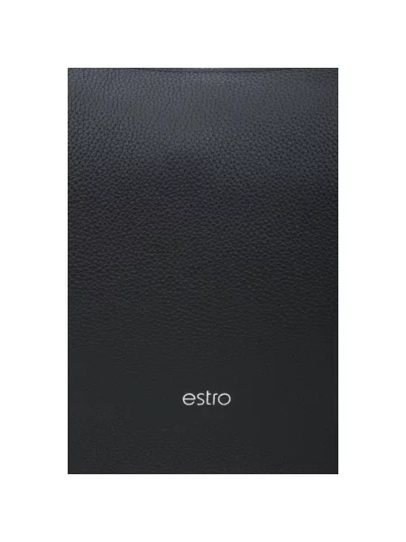 Сумка-півмісяць шкіряна Estro чорна