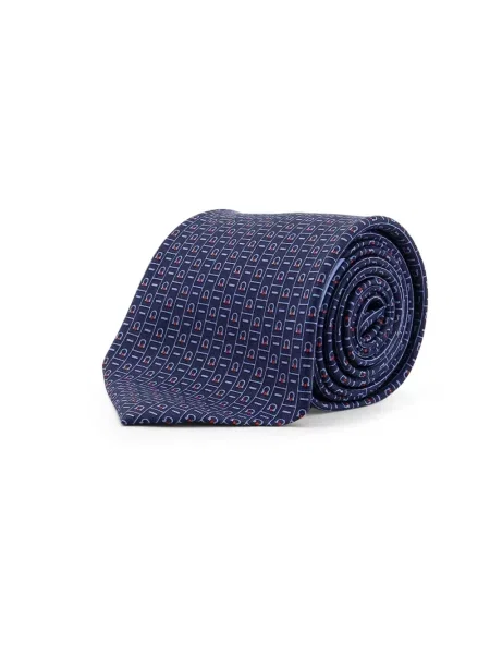 Krawat Salvatore Ferragamo elegancki niebieski