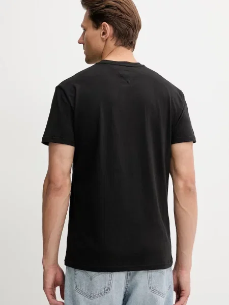 Tommy Jeans tričko pánske čierna