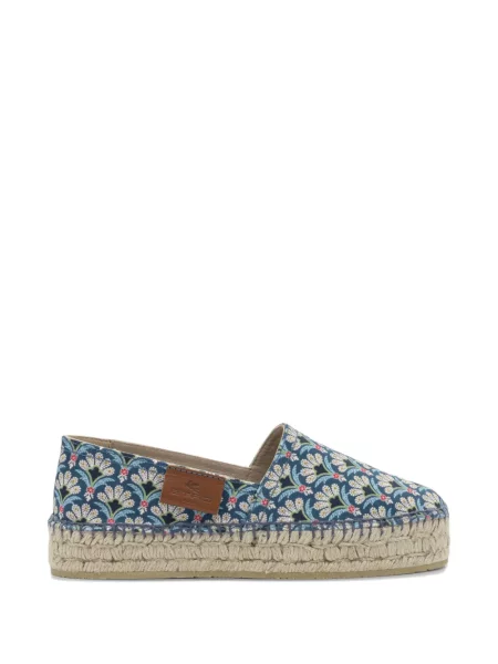 Espadrile Etro cu model floral cu platformă cu imagine albastru