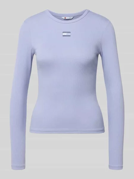 Bluzka z długim rękawem o kroju slim fit z mieszanki bawełny Tommy Jeans