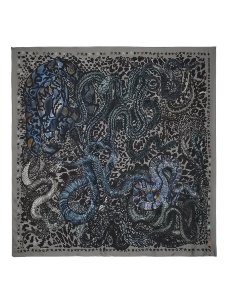 Fular Zadig&voltaire cu imagine gri