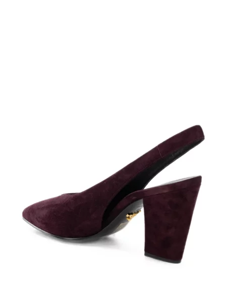 Pantofi cu toc Prada slingback violet