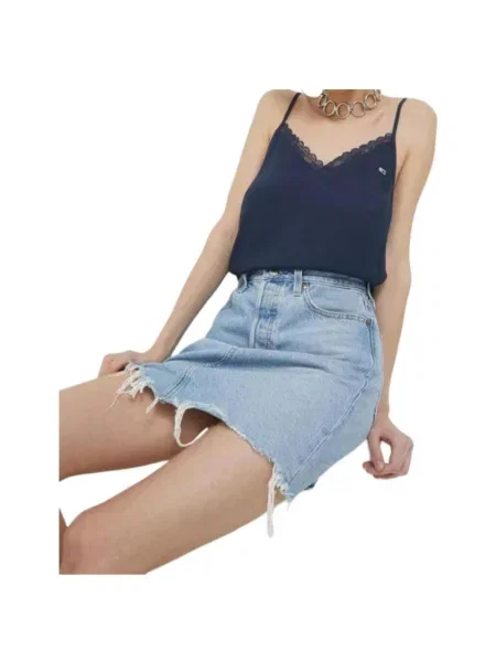 Top Tommy Jeans albastru