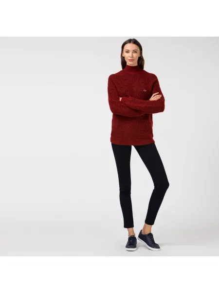 Lacoste Spodnie Slim Fit granatowe