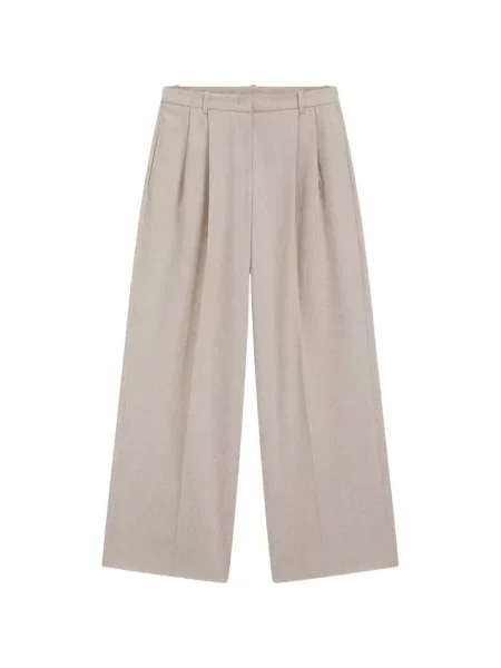 Pantaloni Boss melange de flanelă