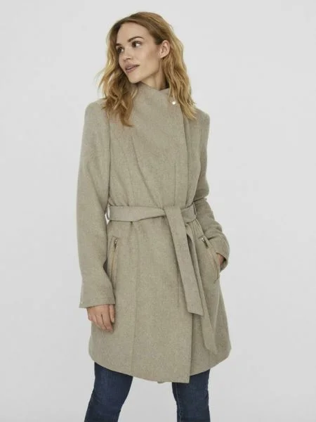 VERO MODA Átmeneti kabátok krém bézs
