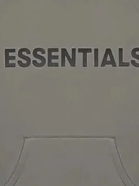 Суичър с качулка Fear Of God Essentials с принт сиво