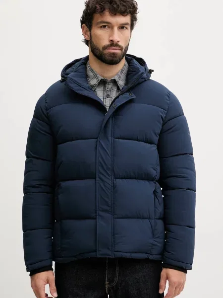 Kurtka Pepe Jeans z kapturem niebieska