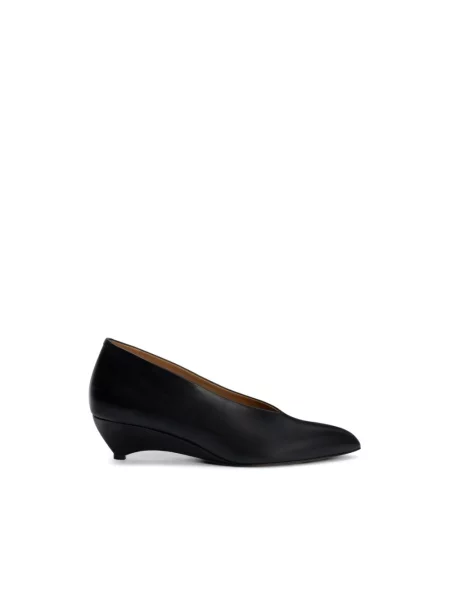 Czółenka Jil Sander skórzana czarna