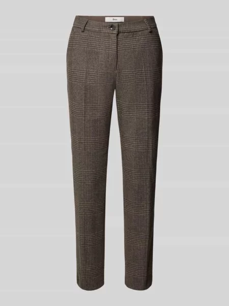 Krój slim fit wąskie spodnie z wzór na całej powierzchni model STYLE.MARON S' Brax
