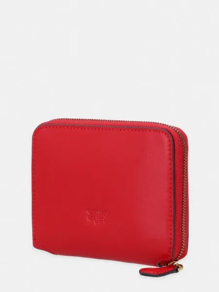 Pinko De piele portofel Taylor roșu