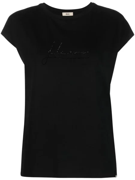 Majica Herno s kristalima crna