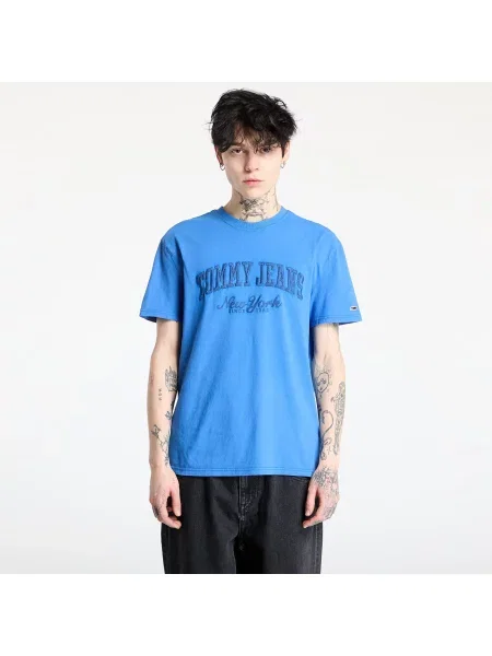 Тениска Tommy Jeans Regular Vintage Vars Tee Blue S синьо