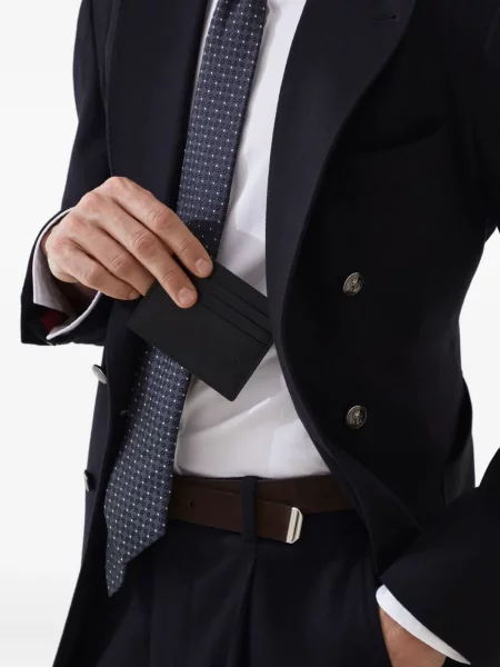 Portofel Brunello Cucinelli din piele negru