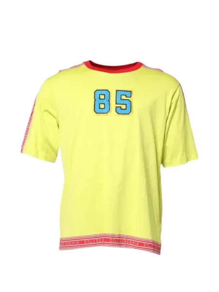 Tricou Dolce & Gabbana cu broderie galben
