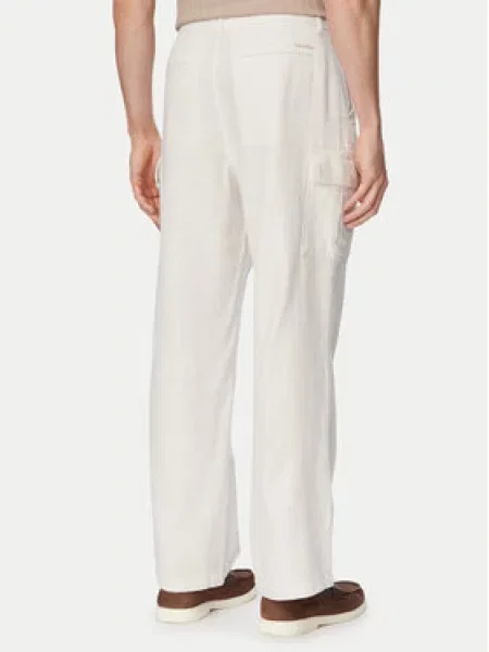 Calvin Klein Jeans Cargo nadrág Világos bézs