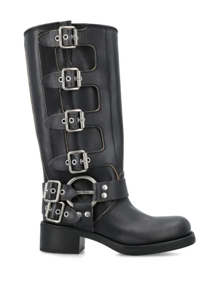 Kozaki Rick Owens na platformie czarne | Shopsy
