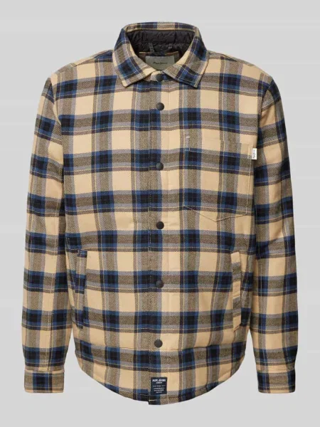 Kurtka koszulowa o kroju relaxed fit z kieszenią na piersi model ‘STEEVE’ Pepe Jeans niebieska
