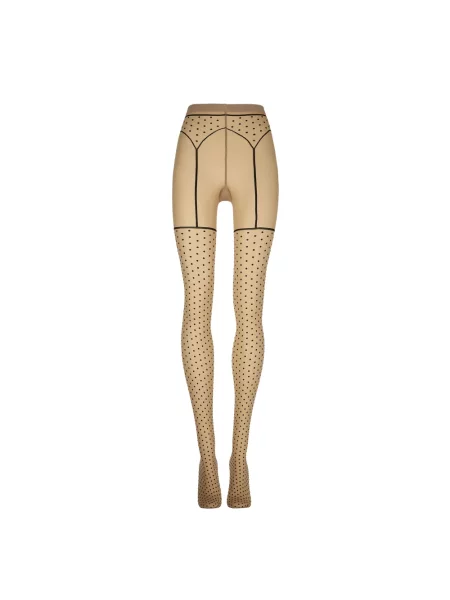 Pończochy Wolford w grochy