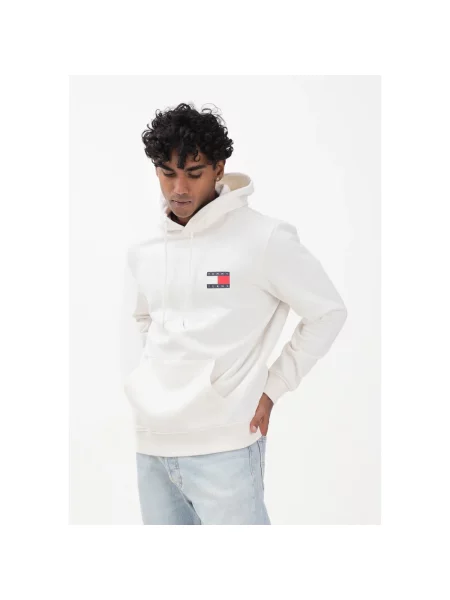 Bluza z kapturem Tommy Jeans biała