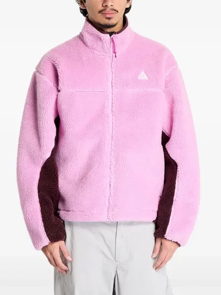 Top sport Nike din fleece plisat fără mâneci alb