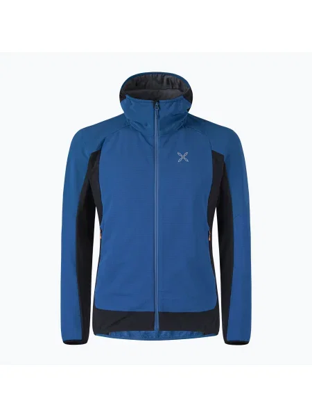 Мъжко яке Montura Premium Wind Hoody deep blue/ orange синьо