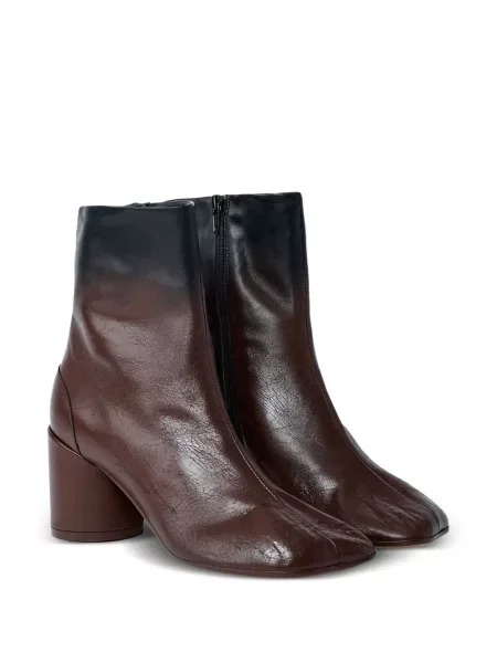 Bőr bakancs Mm6 Maison Margiela barna
