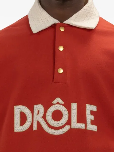 Kołnierzykowy polo Drole De Monsieur czerwone