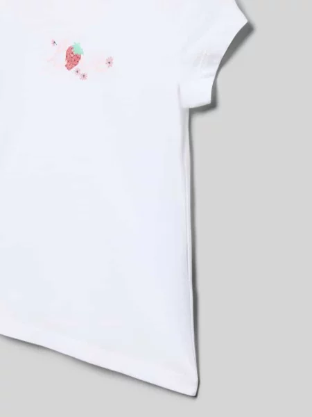 T-shirt o kroju regular fit z czystej bawełny S.oliver Red Label biała