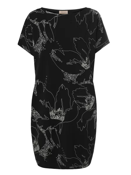 TATUUM Rochie tricotat Klara 1 negru alb