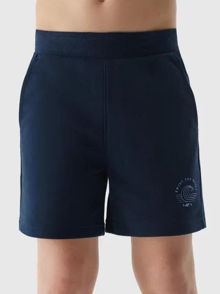 Pantaloni scurți copii 4f albastru
