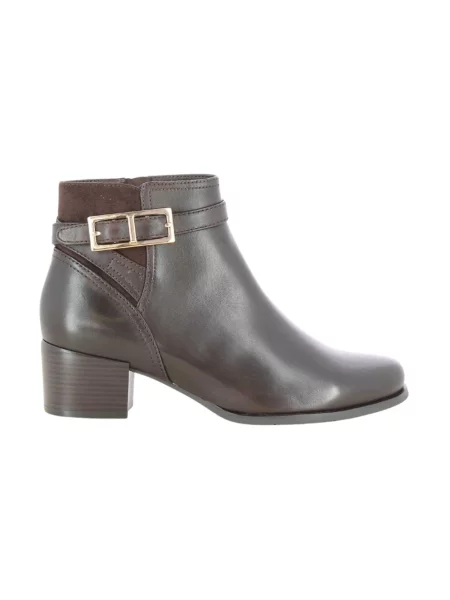 Lniane botki Regarde Le Ciel brązowe