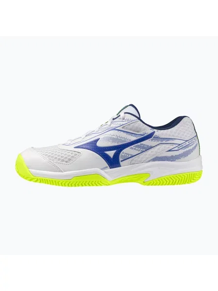 Кросівки тенісні Mizuno Break Shot 5 CC white/dazzling blue/ lightning білі