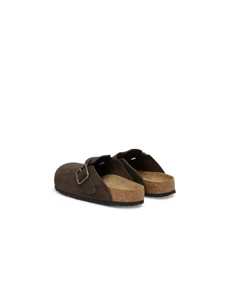 Pantofle Birkenstock s přezkou hnědé