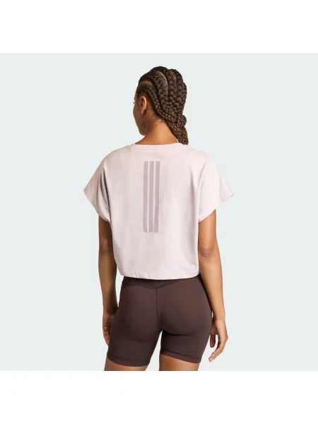 Adidas T-Shirt Power Workout Fioletowy różowa