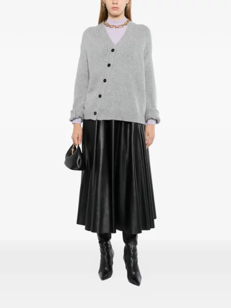 Cardigan Jil Sander tricotate gri