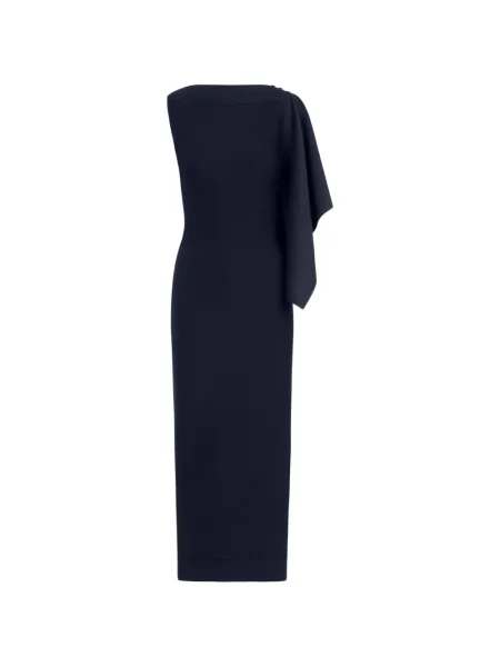 Rochie Oscar De La Renta tricotate albastru
