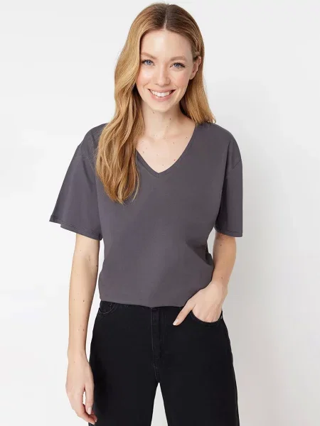 Trendyol Футболка сірий