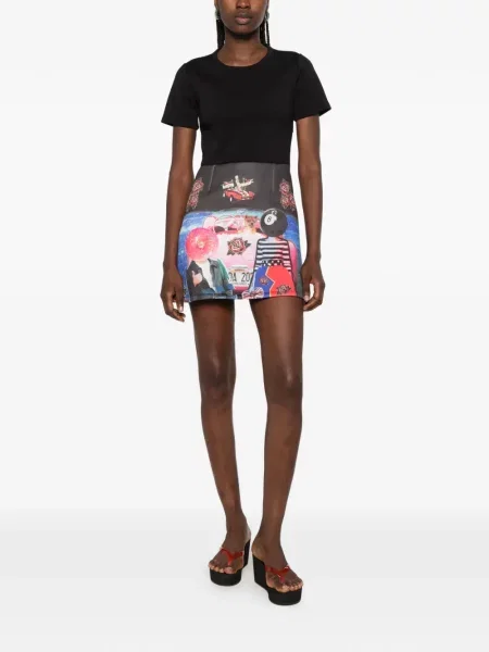 Scurt rochie The Artistylist cu imagine negru