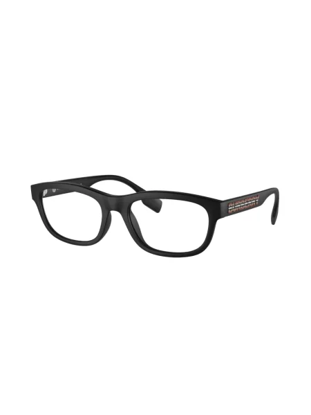 Raštuotos stačiakampiai akiniai nuo saulės Burberry Eyewear juoda