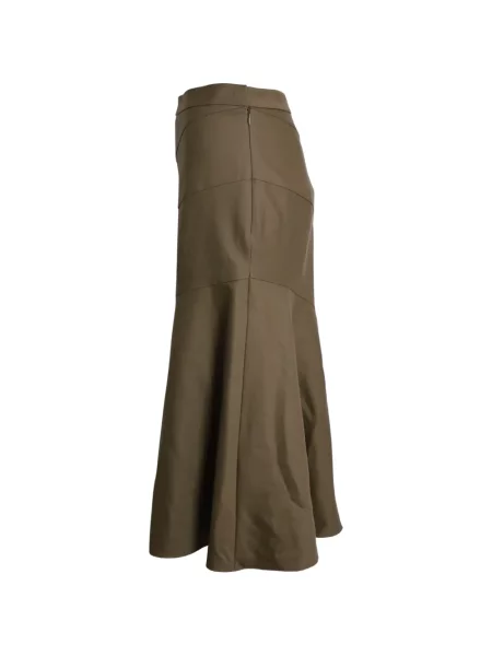 Fustă midi Theory până la genunchi maro