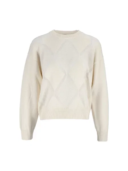 Dzianinowy sweter Peserico biały