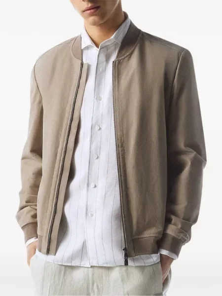 Geacă bomber Corneliani din piele de căprioară