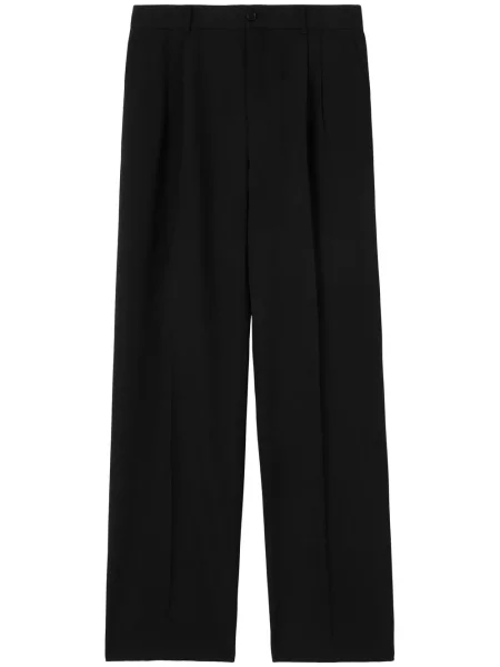 Pantaloni Burberry plisate negru