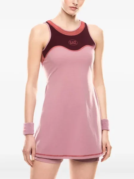 Rochie Ea7 Emporio Armani plasă tenis roz