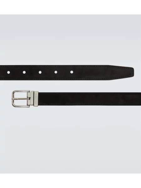 Curea Dolce&gabbana din piele de căprioară negru